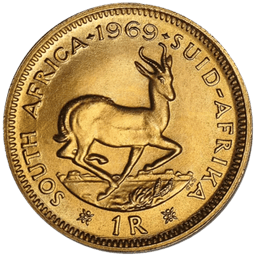 Gouden 1 Rand munt Zuid-Afrika 2