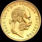 Gouden 1 dukaat munt Oostenrijk