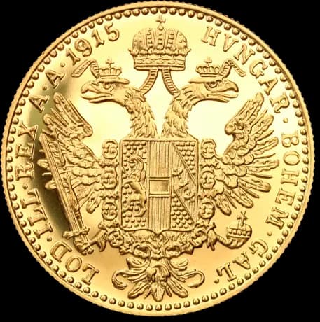 Gouden 1 dukaat munt Oostenrijk