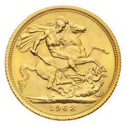 Gouden Pond 1/2 Sovereign munt 1