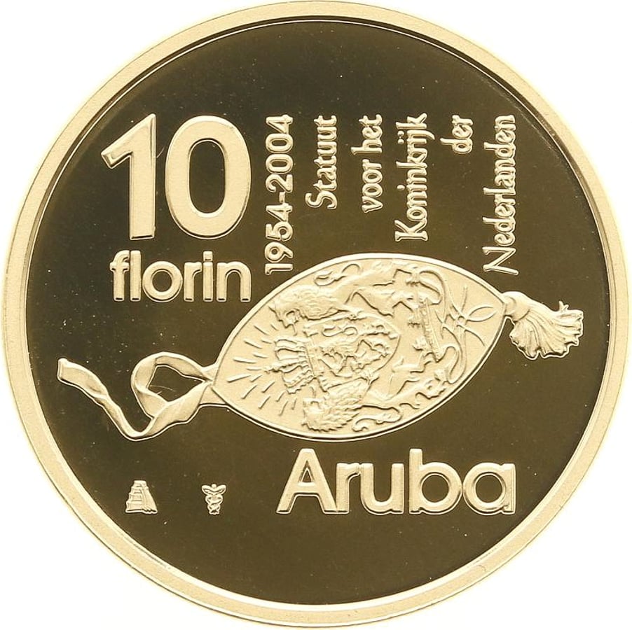 Gouden 10 Florin Aruba 1954-2004