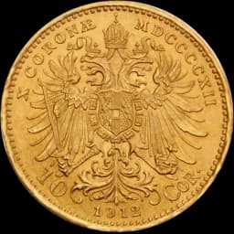 Gouden 10 corona munt Oostenrijk 2