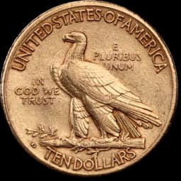 Gouden 10 dollar eagle munt 1