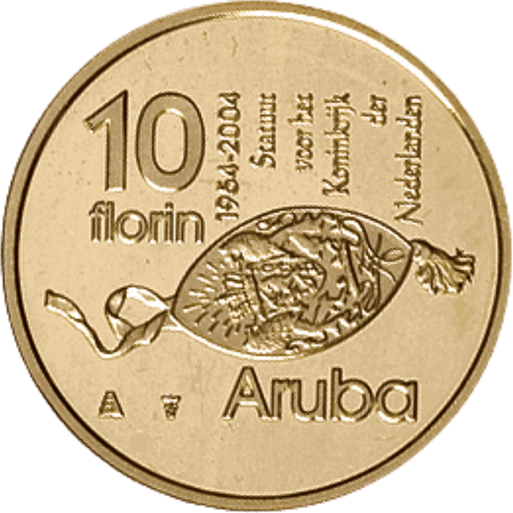 Gouden 10 Florin Aruba 1954-2004