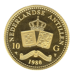 Gouden 10 gulden Nederlandse Antillen 1