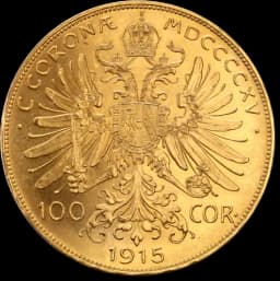 Gouden 100 corona munt Oostenrijk 2