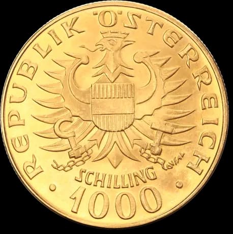 Gouden 1000 schilling Babenberger Oostenrijk