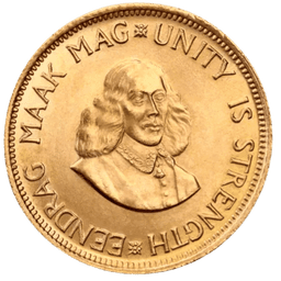 Gouden 2 Rand munt Zuid-Afrika 1