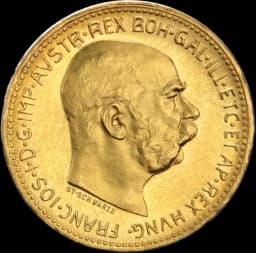 Gouden 20 corona munt Oostenrijk 1