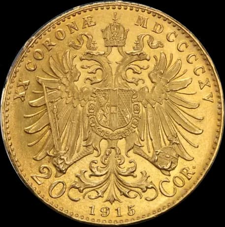Gouden 20 corona munt Oostenrijk