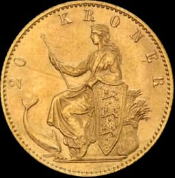 Gouden 20 kroon 1863 - 1906 1