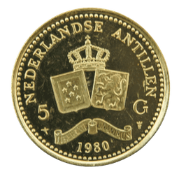 Gouden 5 gulden Nederlandse Antillen 1