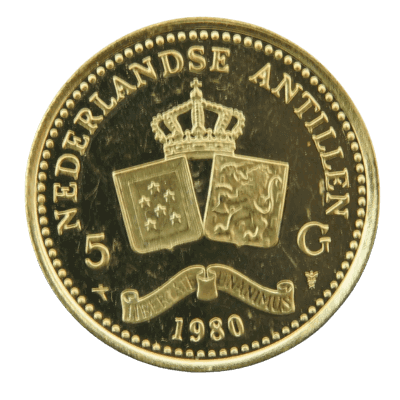 Gouden 5 gulden Nederlandse Antillen