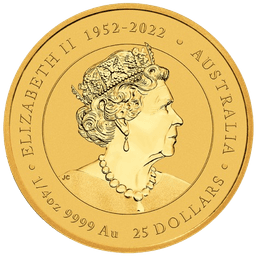 Lunar munt goud 1/4 troy ounce 2