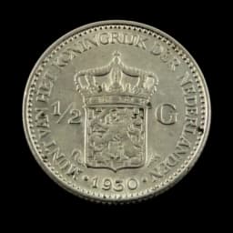 1 kilo zilveren Nederlandse gulden munten 5