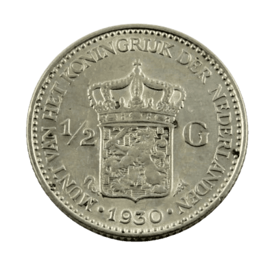 Halve gulden zilver 1921 - 1930