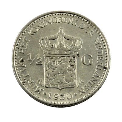 Halve gulden zilver 1921 - 1930