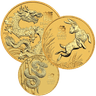 Lunar munt goud 1/2 troy ounce