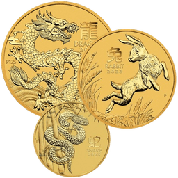 Lunar munt goud 1/4 troy ounce 1