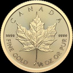 Maple Leaf goud 1/4 troy ounce 2