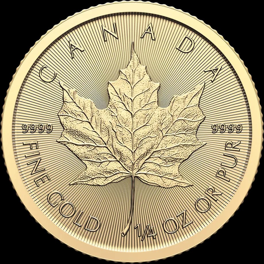 Maple Leaf goud 1/4 troy ounce