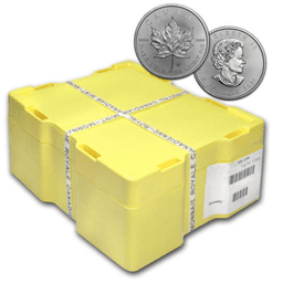 Monsterbox 1 troy ounce zilveren Maple Leaf (500 stuks) 1