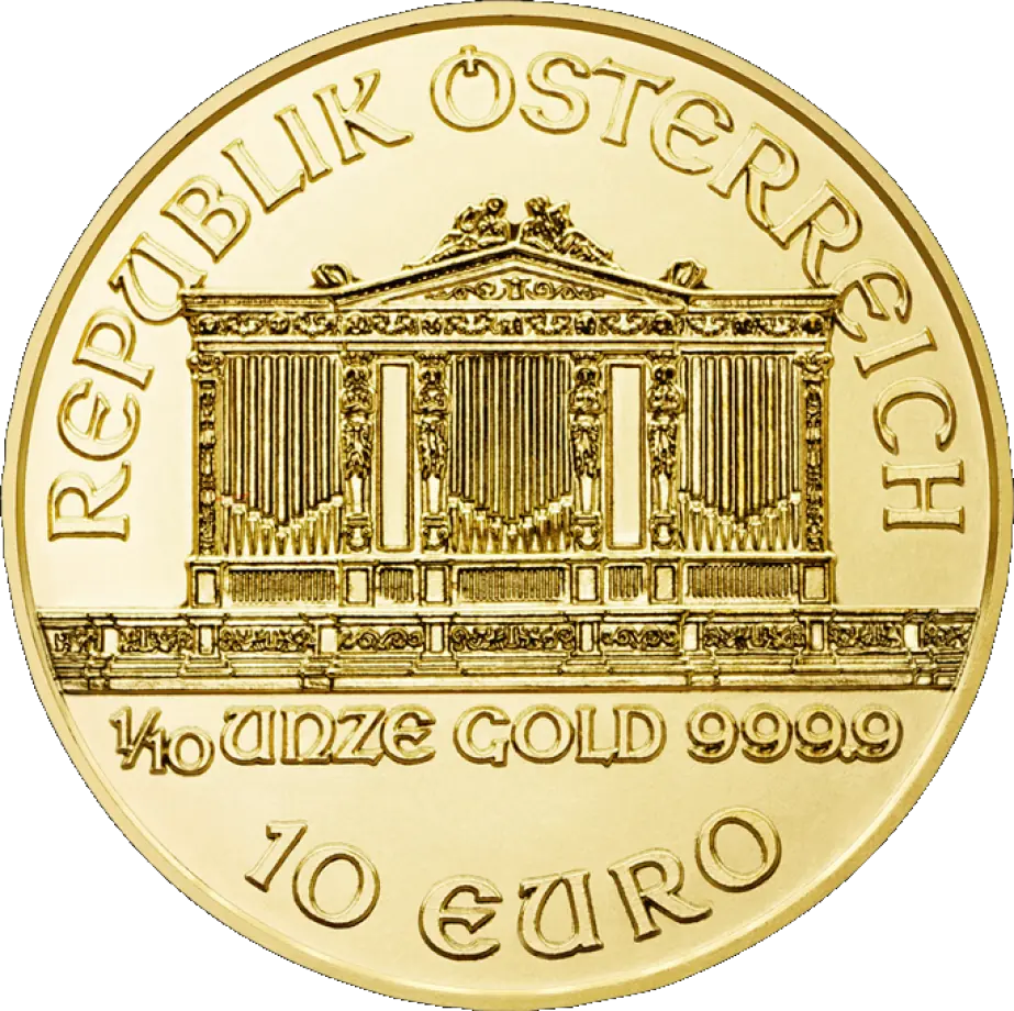Philharmoniker goud 1/10 troy ounce