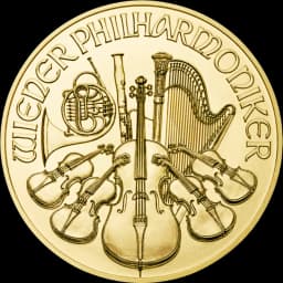 Philharmoniker goud 1/10 troy ounce 2