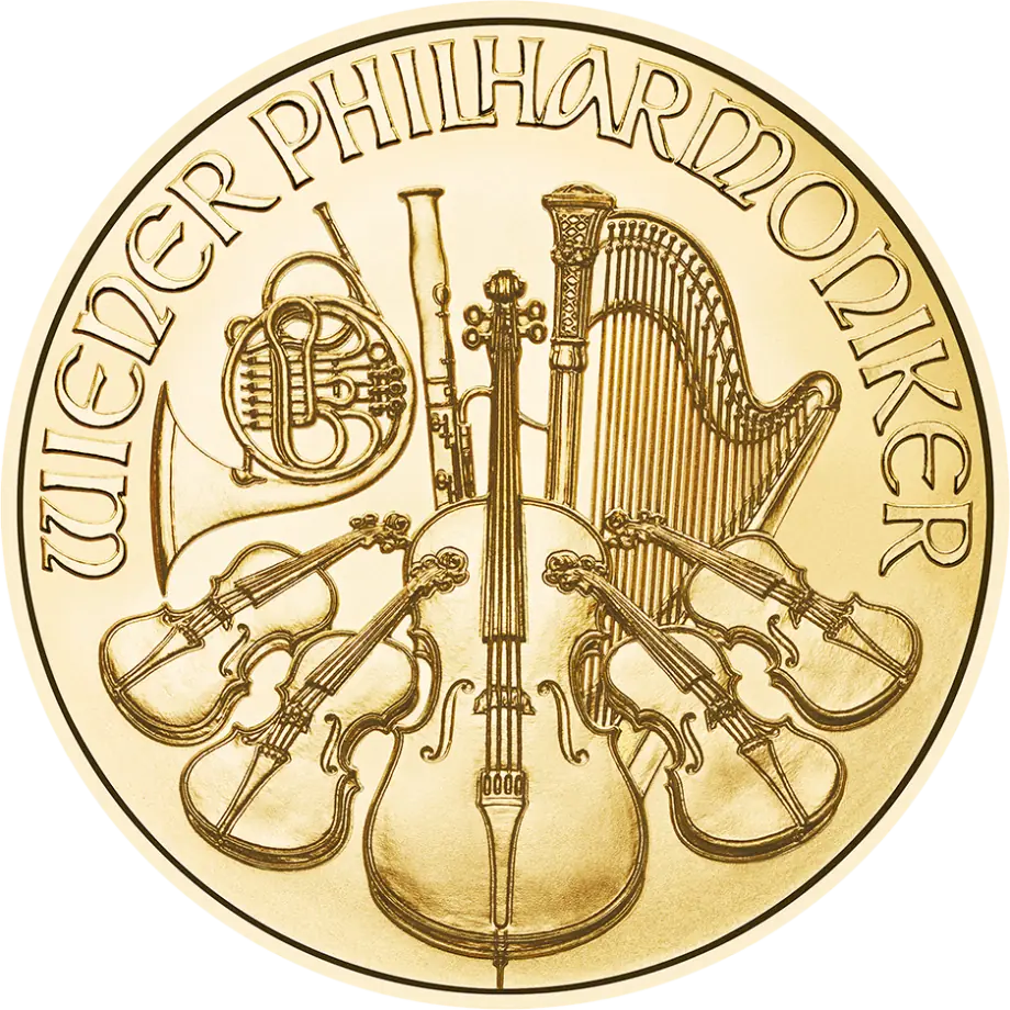 Philharmoniker goud 1/25 troy ounce