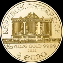 Philharmoniker goud 1/25 troy ounce 2