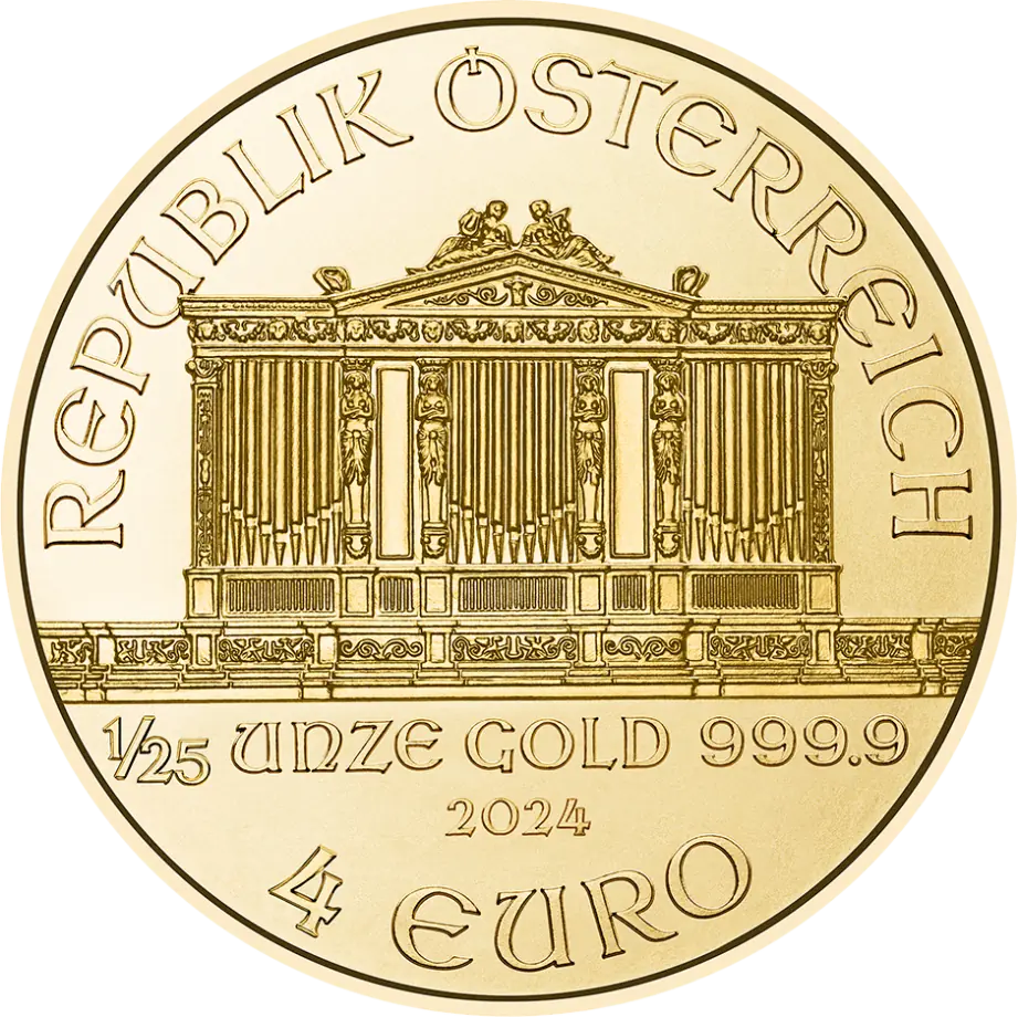 Philharmoniker goud 1/25 troy ounce