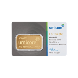 20 gram goudbaar Umicore 1