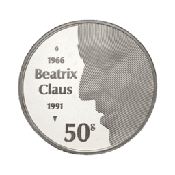 Zilveren 50 gulden 1