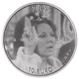 Nederlandse zilveren 10 euro munt 1