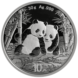 Zilveren panda munt 30 gram 1