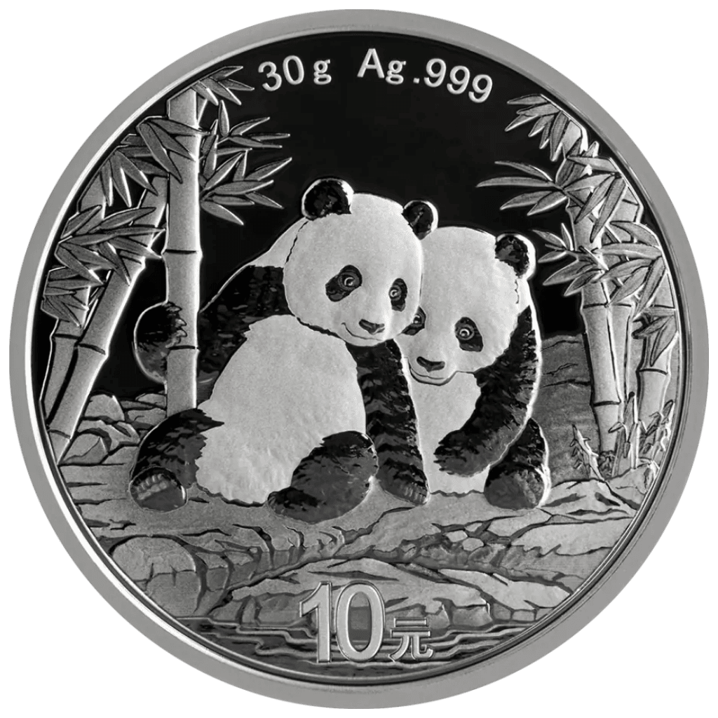 Zilveren panda munt 30 gram