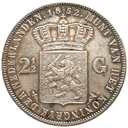 Zilveren rijksdaalder Willem I, II en III 2