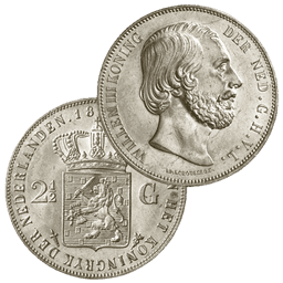 Zilveren rijksdaalder Willem I, II en III 3