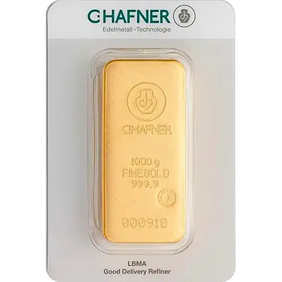 1 kilo goudbaar verkopen van C.Hafner