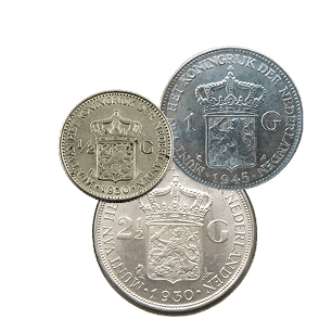 Zilveren guldens en rijksdaalder goudzaken